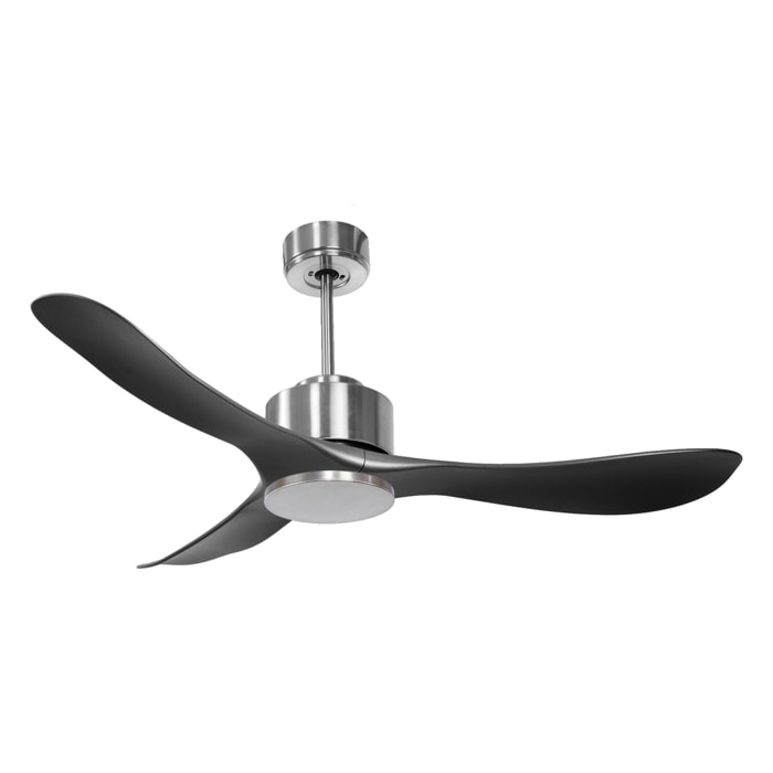 Ventilateur de plafond ø132 cm avec Wifi Réversible Hypersilence 40   W argent