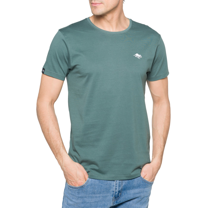 T-shirt in cotone 150 gr Hot Buttered Lizard Colore Verde matcha
