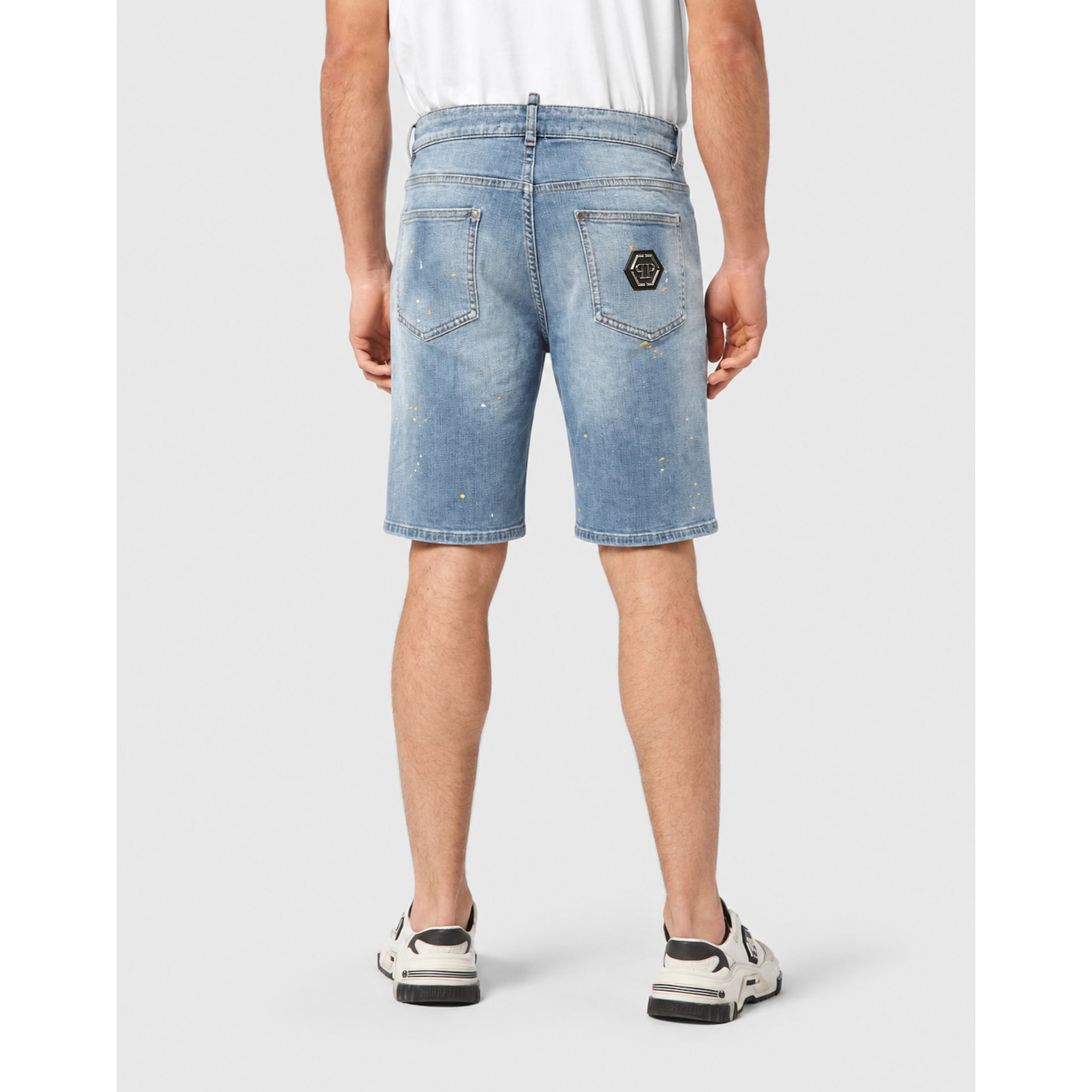 PHILIPP PLEIN Pantalones cortos vaqueros Fermentera BASIC