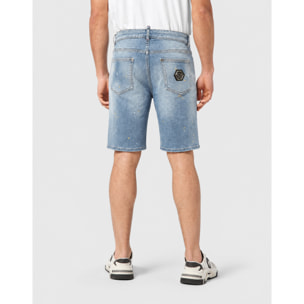 PHILIPP PLEIN Pantalones cortos vaqueros Fermentera BASIC