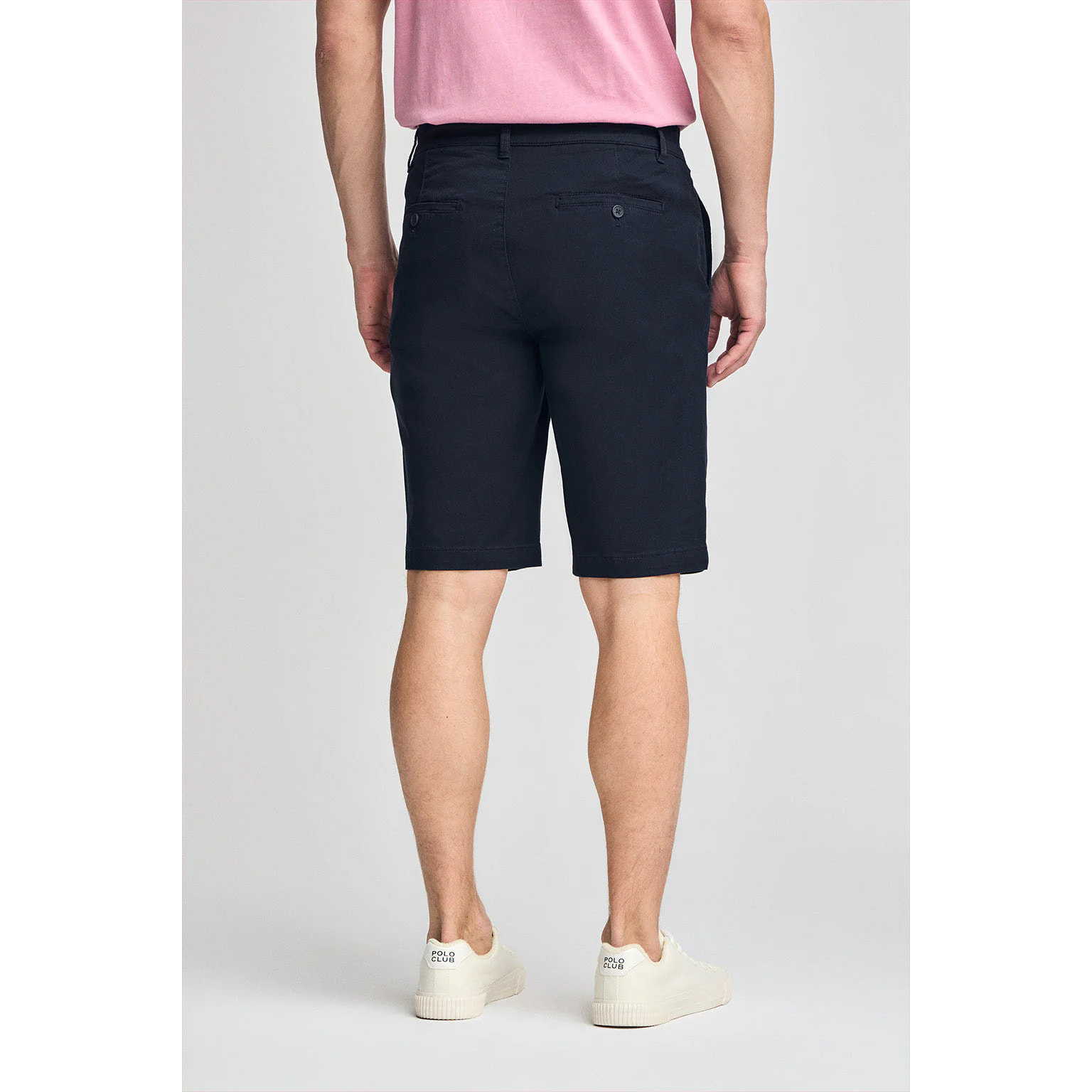 Bermuda relax blu marino con particolari Polo Club