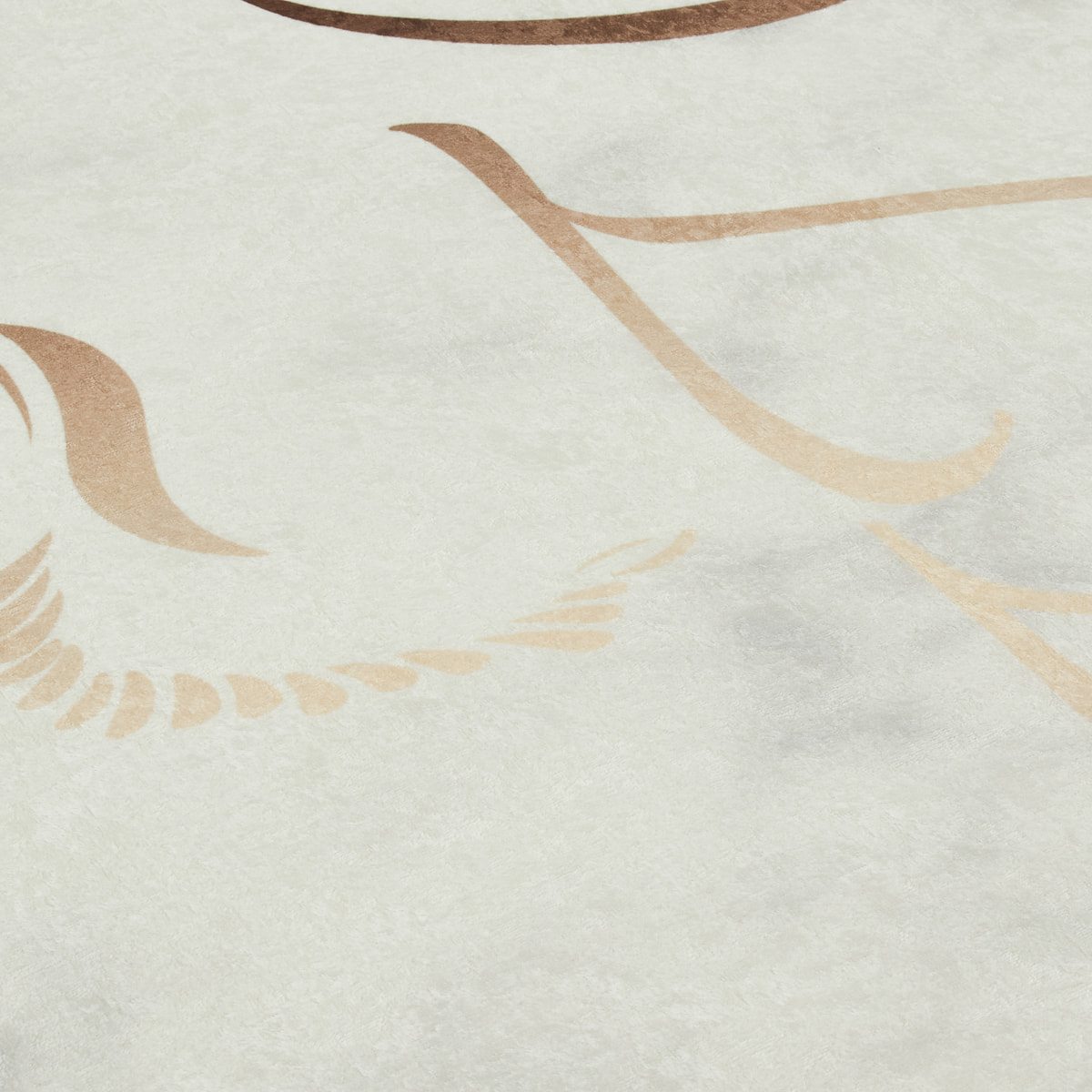 Tapis de salon motif kitchen doré
