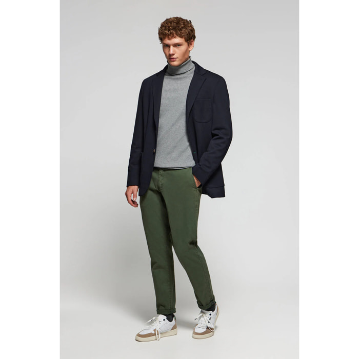 Blazer blu marino con particolari Polo Club