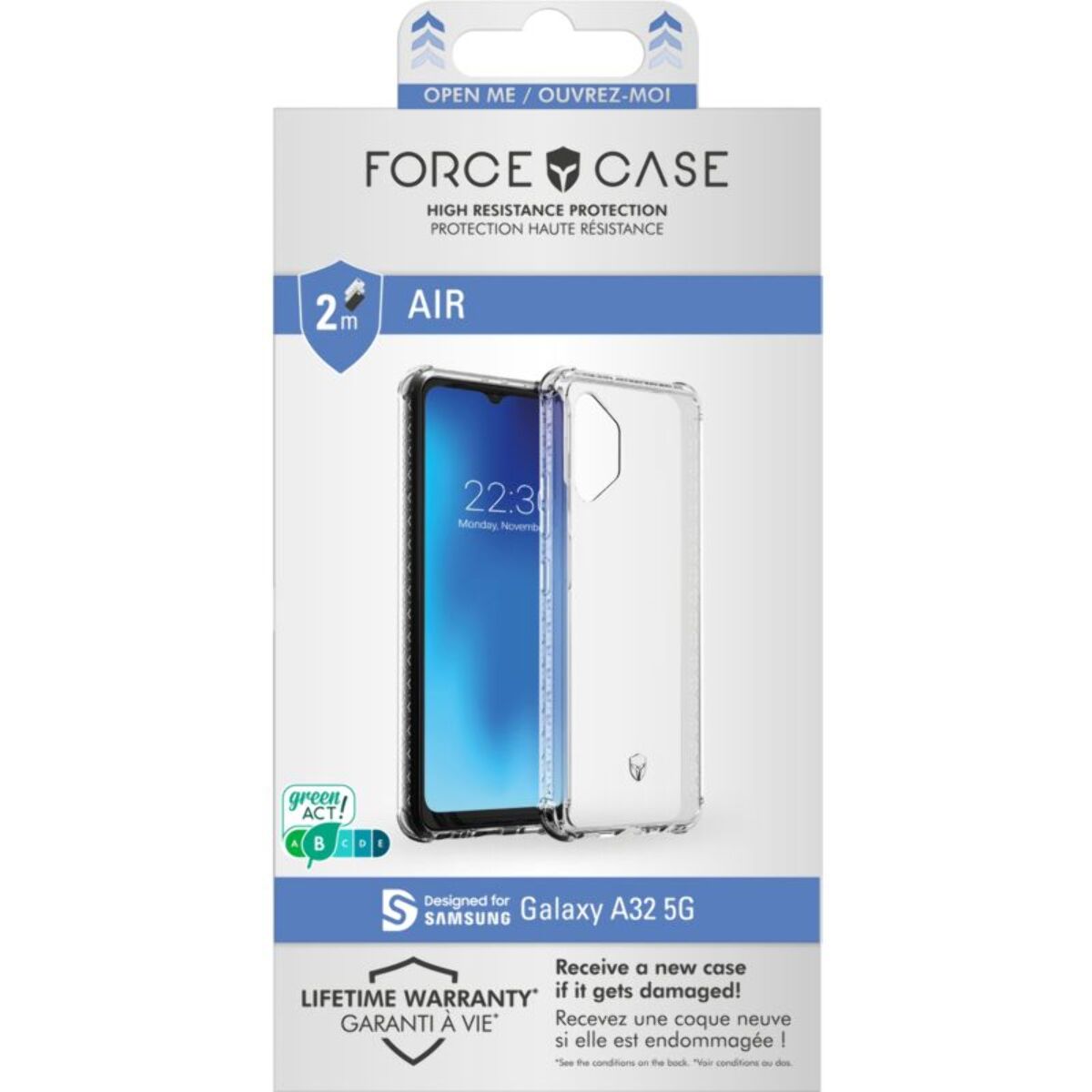 Coque FORCE CASE Samsung A32 5G Air transparent