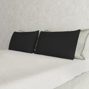 COPPIA FEDERE ELEGANT, 100% Microfibra - NERO