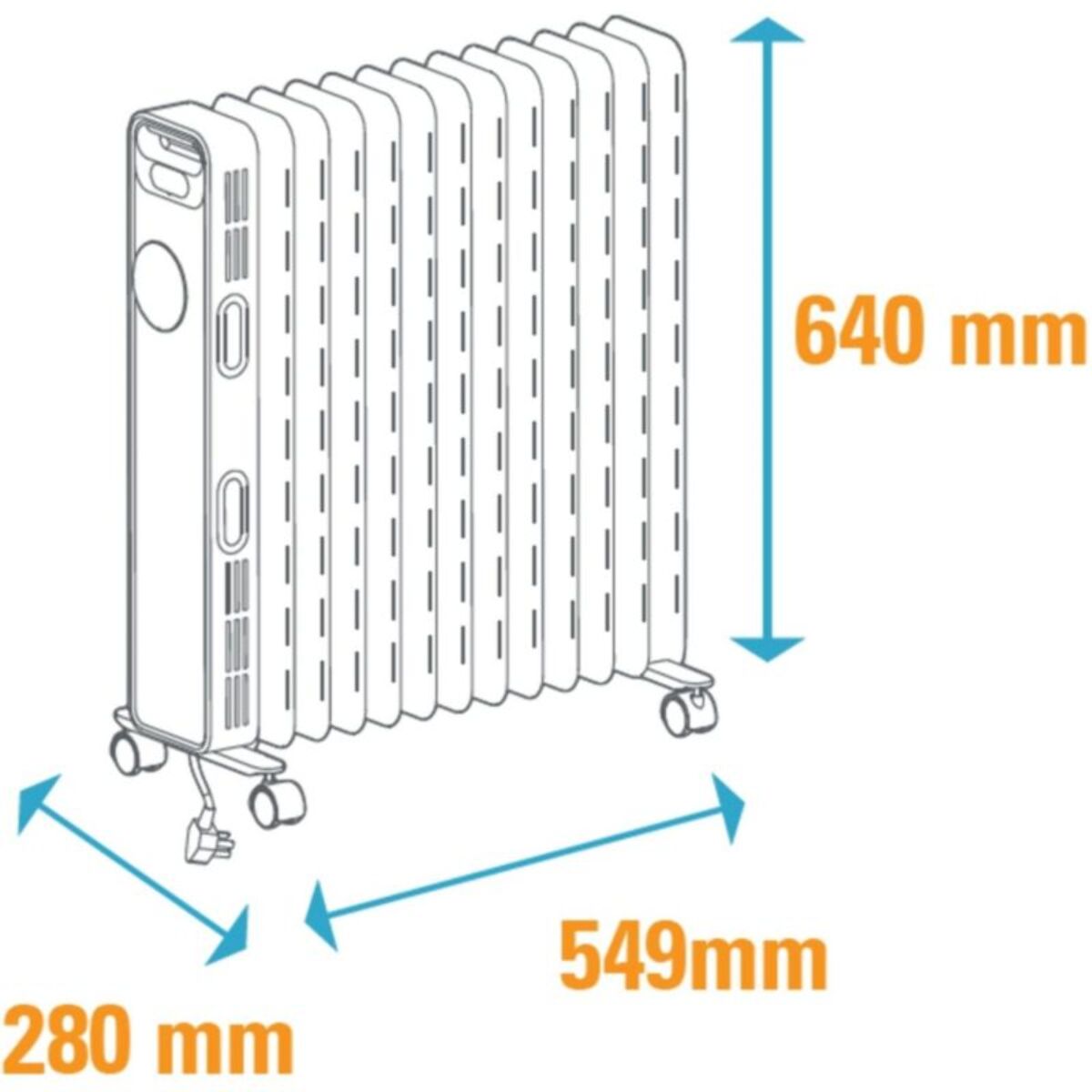 Chauffage Bain d'huile OPTIMEA OCE-D01-2500