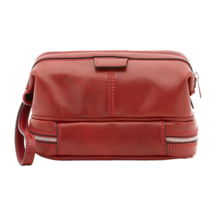 Pochette  unisex In Vera pelle Made in Italy 25x18x16 cm