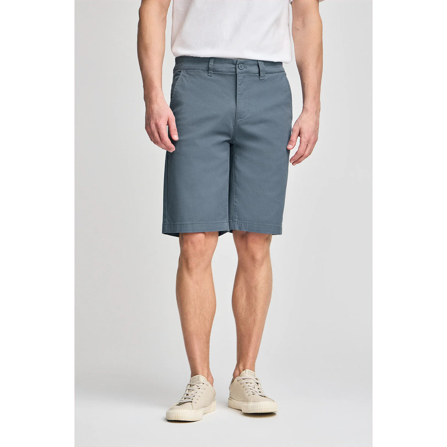 Bermuda relax blu denim con particolari Polo Club