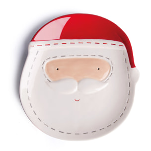 Piatto a Servire Excelsa - Santa Claus, Ceramica Multicolore