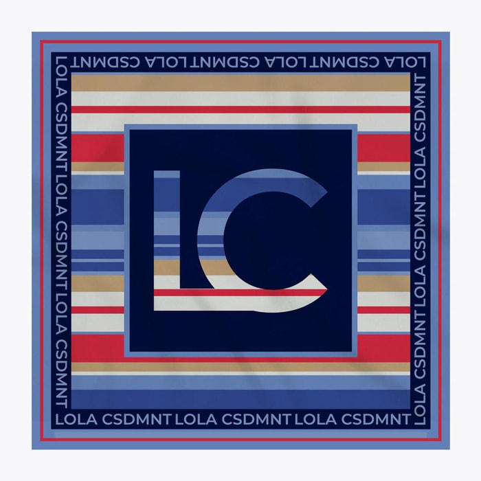 Foulard satinato righe colorate