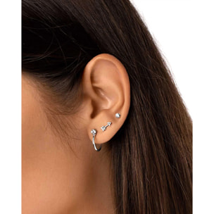 Orecchino Singolo Mini Spark in Argento