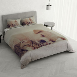 PARURE COPRIPIUMINO GOODNIGHT MATRIMONIALE - STAMPA DIGITALE 100% Microfibra