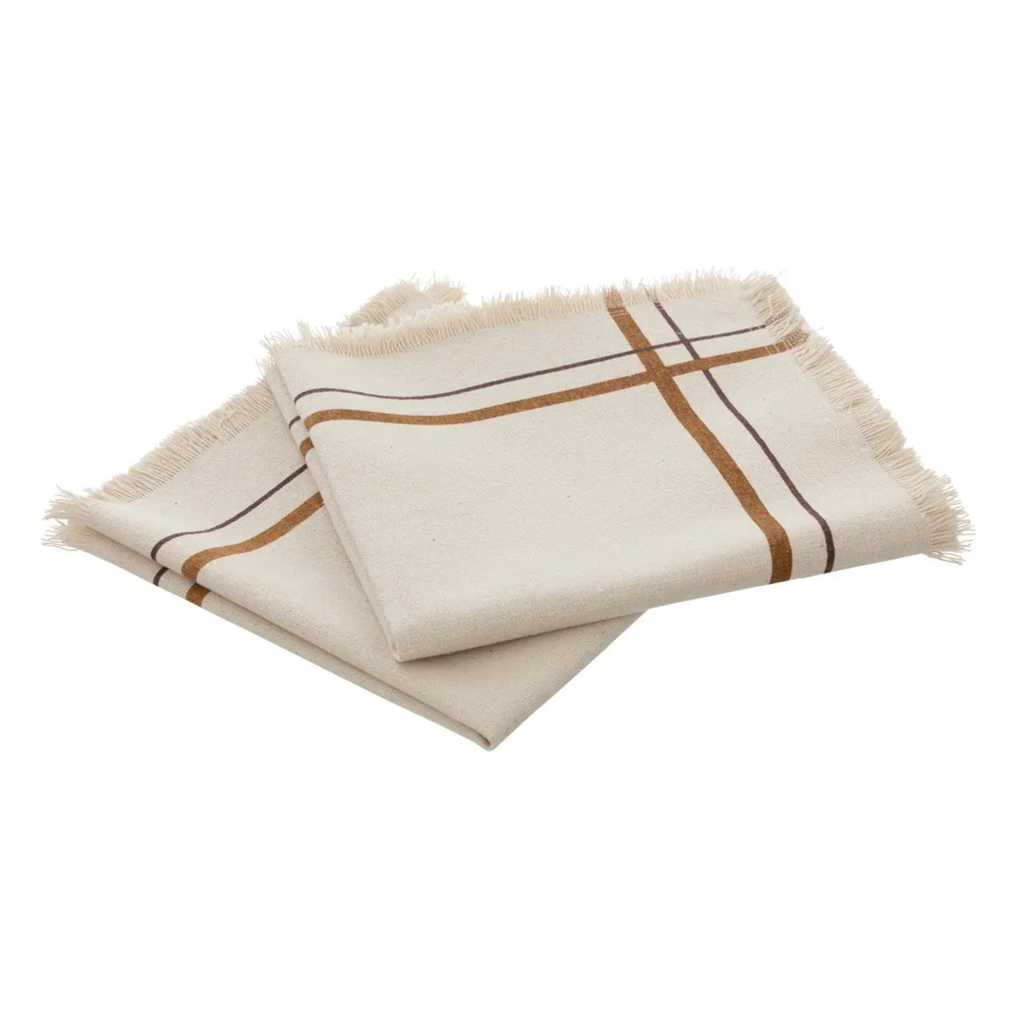 Lot de 2 serviettes de table "Ray" 40x40cm beige