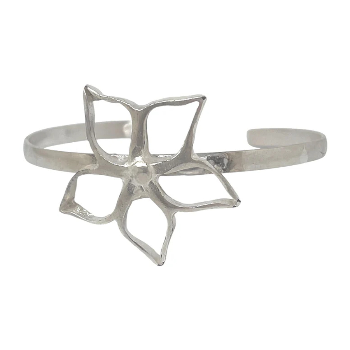 Pulsera brazalete fino IrregularBlom Únic plata 10µ ajustable