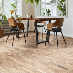 Revêtement sticker sol - PARQUET PETITS BOIS - Rouleau adhésif Protection Anti-dérapant