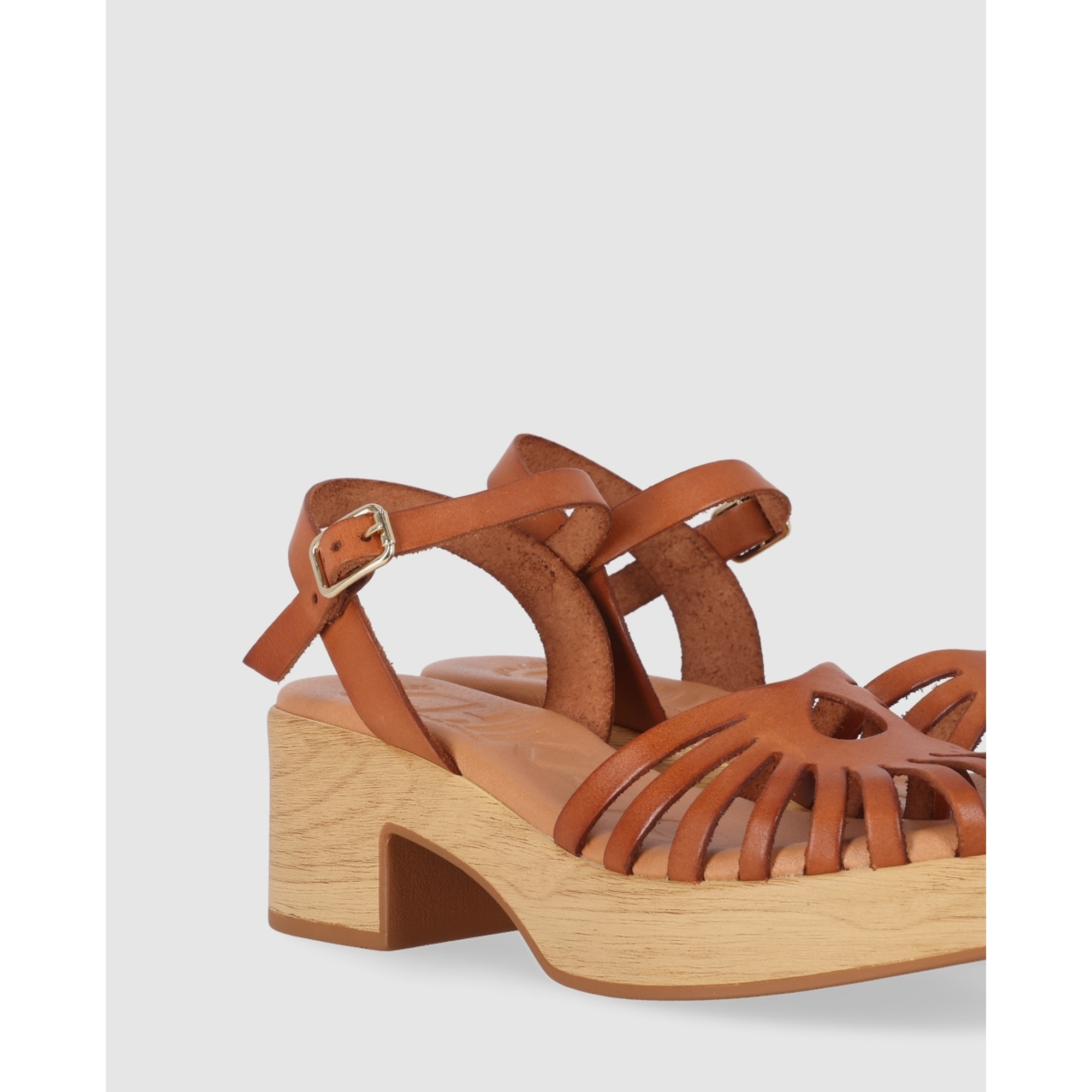 Sandalias de Piel - Cuero - Tacón: 6 cm