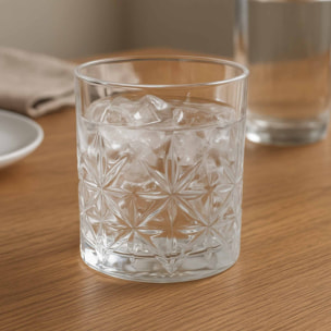 Set de 4 vasos de cristal con capacidad de 230 ml ø7,5x8cm