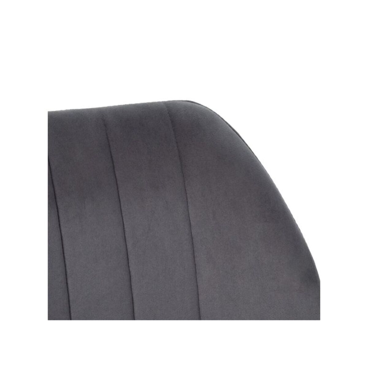 Chaise rembourrée en velours & pieds métal - FAUSTINE