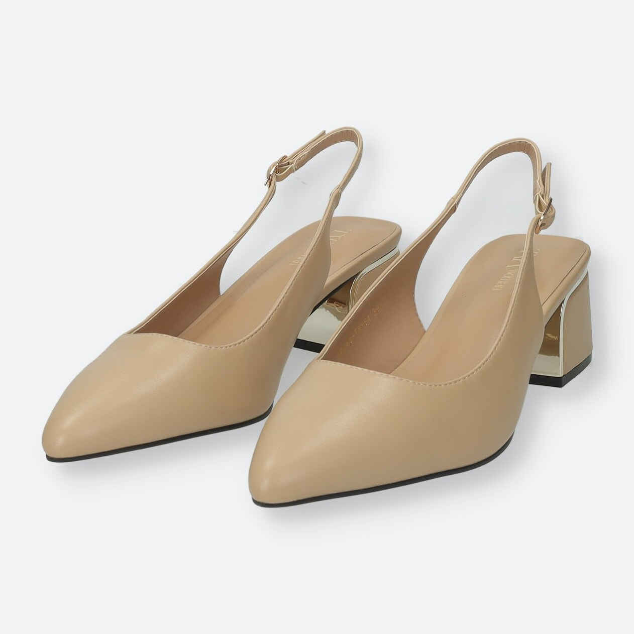 Décolleté sling back Donna Tata Italia Beige
