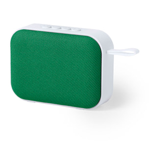 Connessione Bluetooth dell'altoparlante. Potenza sonora 3W. Batteria da 400 mAh