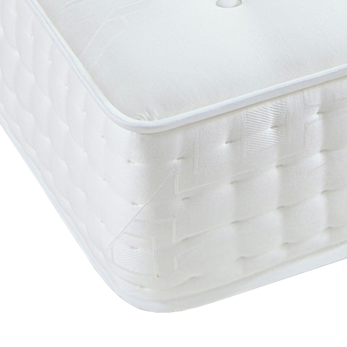 Matelas Châtelet, Soutien Ferme, 24 cm, Mémoire de Forme & Mousses Haute Densité, Fabrication Française, Déhoussable