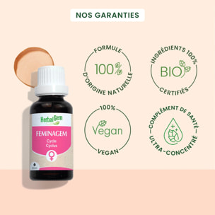 Herbalgem- Feminagem - cycle menstruel - Bio - 30 ml