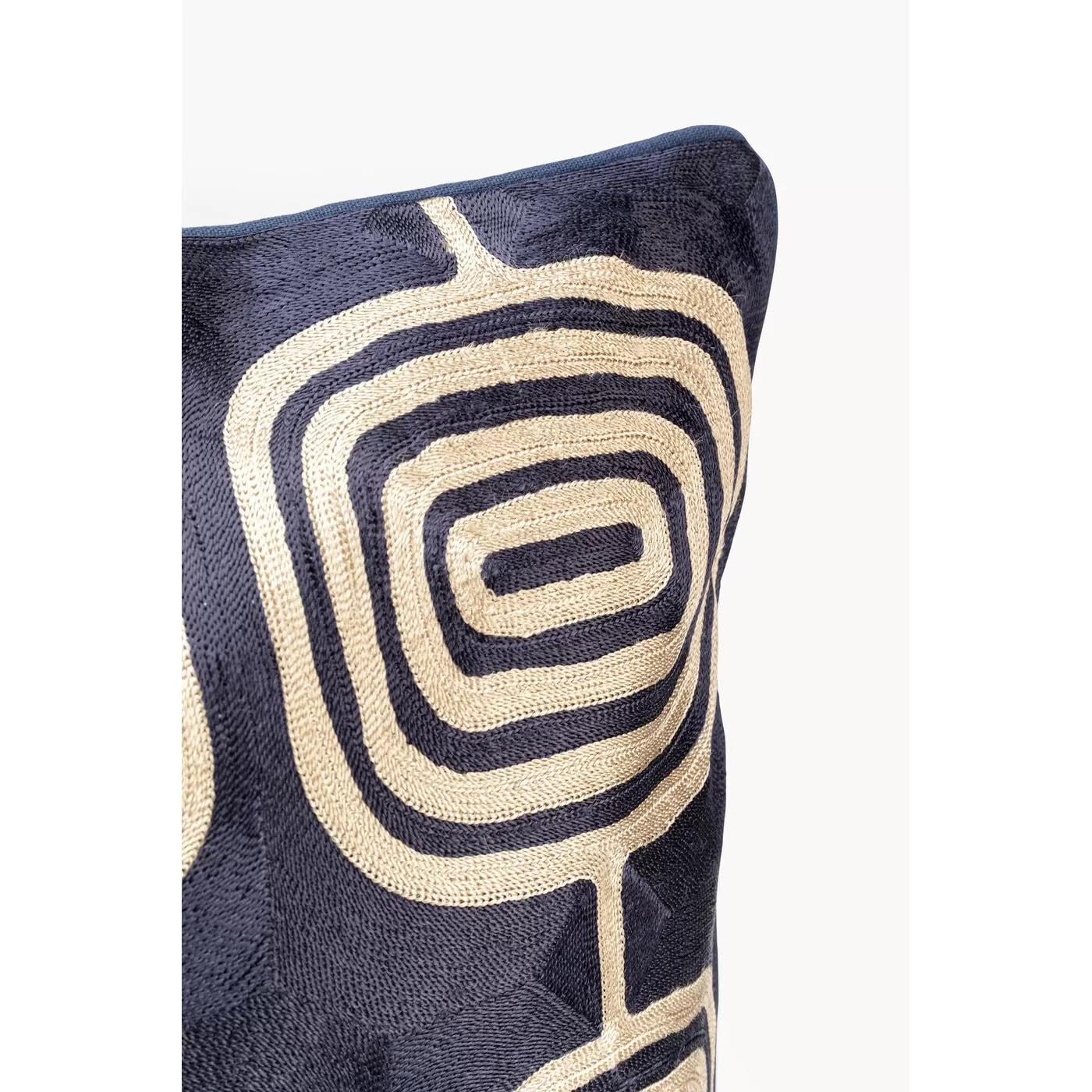 Coussin Catena Square bleu et beige Kare Design