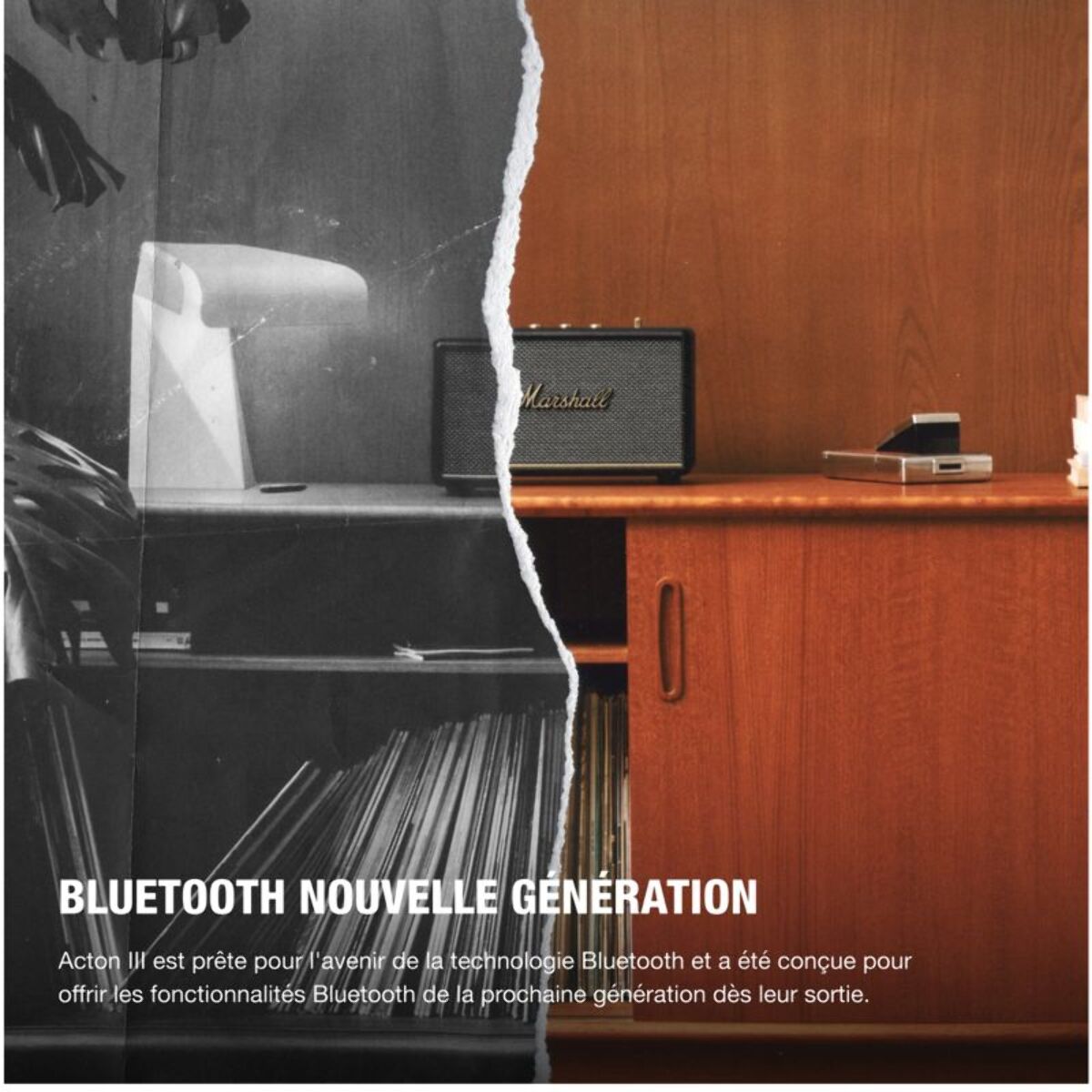 Enceinte résidentielle MARSHALL Acton III Noire - Bluetooth, 60W, design rétro
