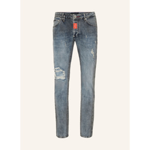 PHILIPP PLEIN Vaqueros de corte recto HEXAGON