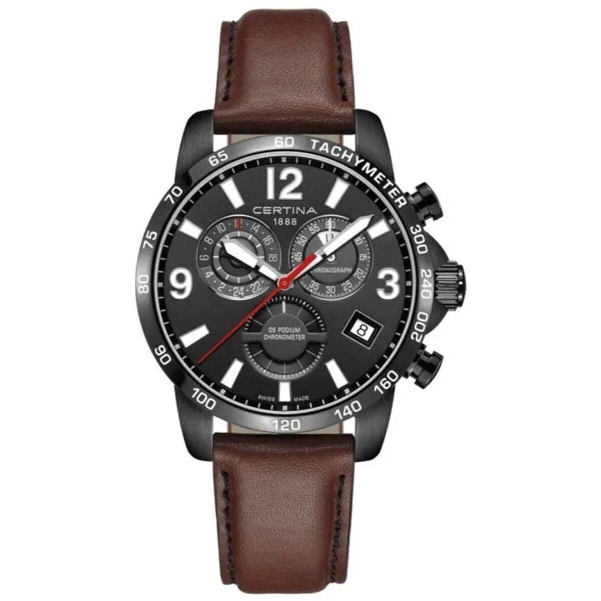 Reloj Certina C034.654.36.057.00 Hombre Analogico Cuarzo con Correa de Cuero