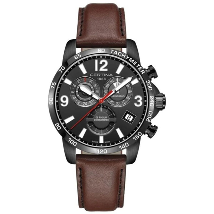 Reloj Certina C034.654.36.057.00 Hombre Analogico Cuarzo con Correa de Cuero