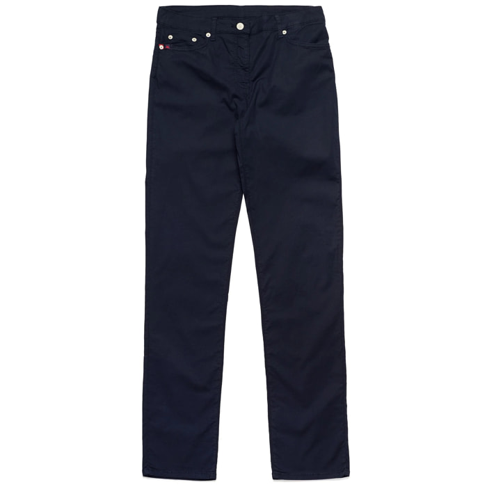 Kappa - Pantaloni Donna Blu - Debbye Light Poplin