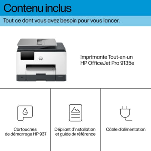 Imprimante jet d'encre HP OfficeJet Pro 9135e éligible Instant Ink