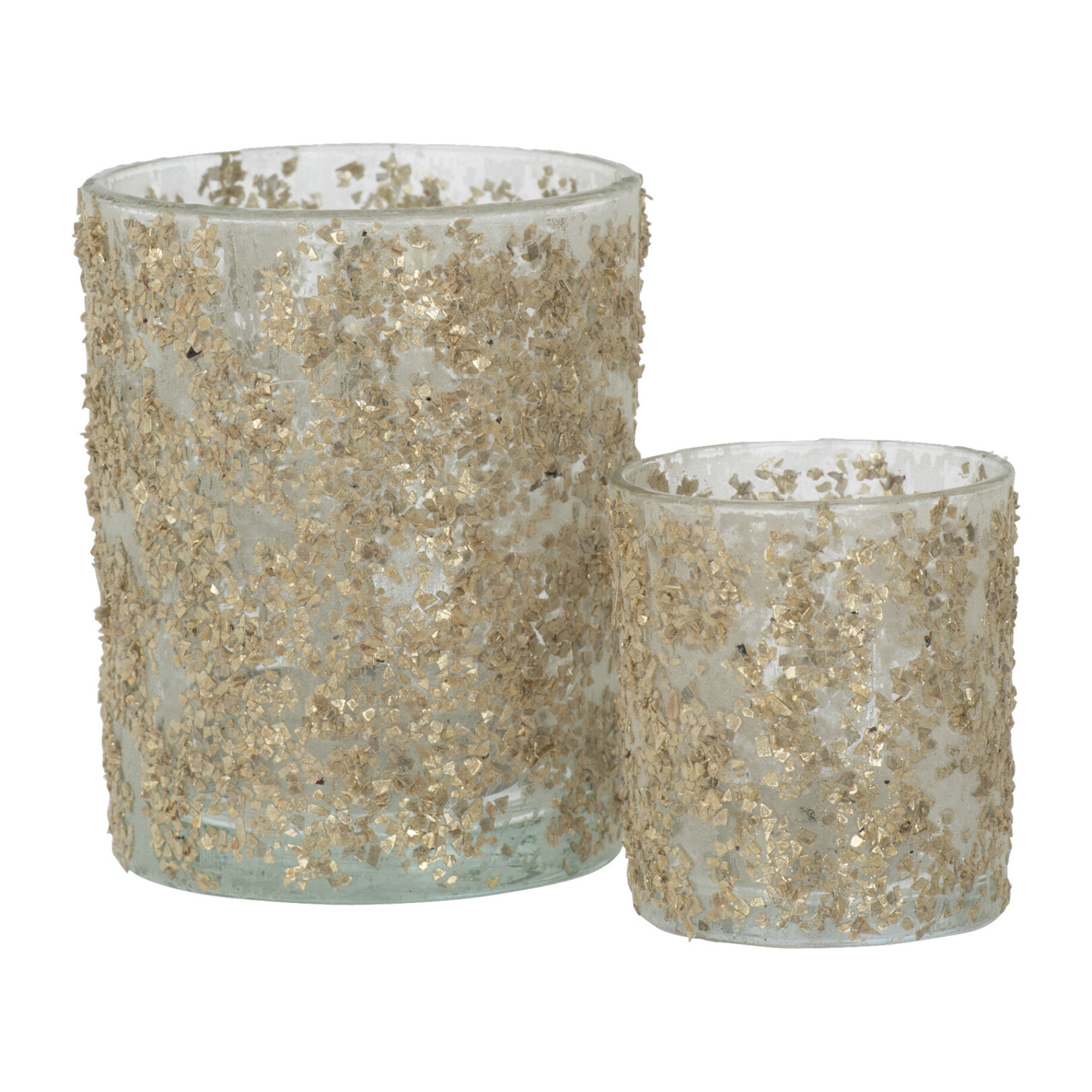 J-Line photophore Paillettes - verre - champagne - large