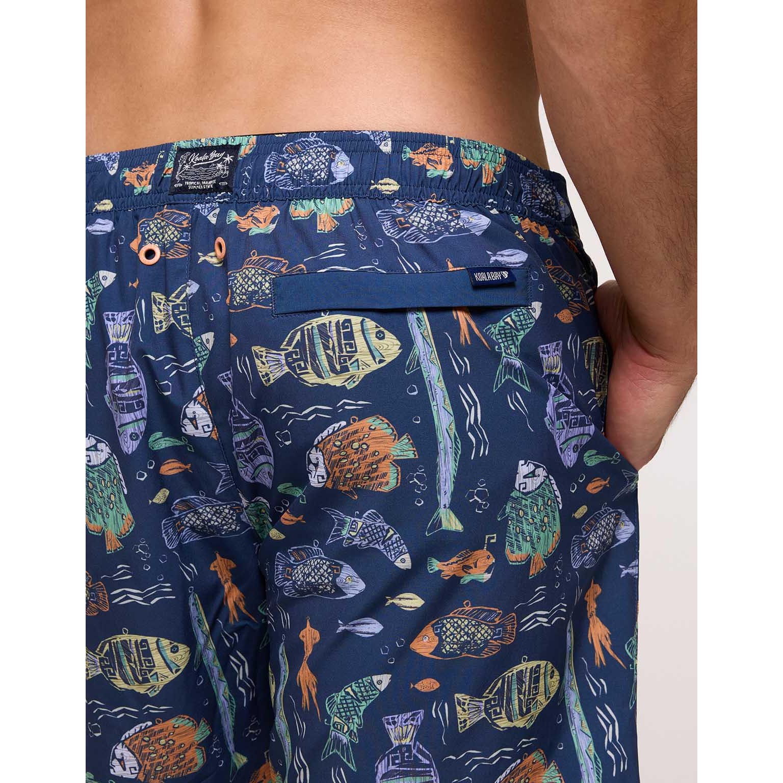 Bañador Peces Azul Marino - Dolfono