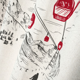 Rideau à oeillets style montagnard - Ecru