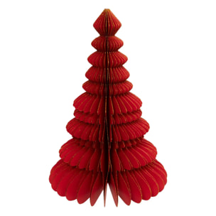 Sapin papier H.30cm rouge