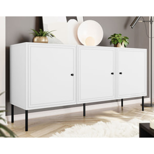 Lavaggi - buffet bas - 3 portes - 150 cm - Blanc