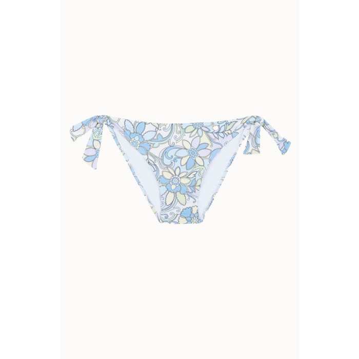 Braga de bikini clásica con lazos estampada
