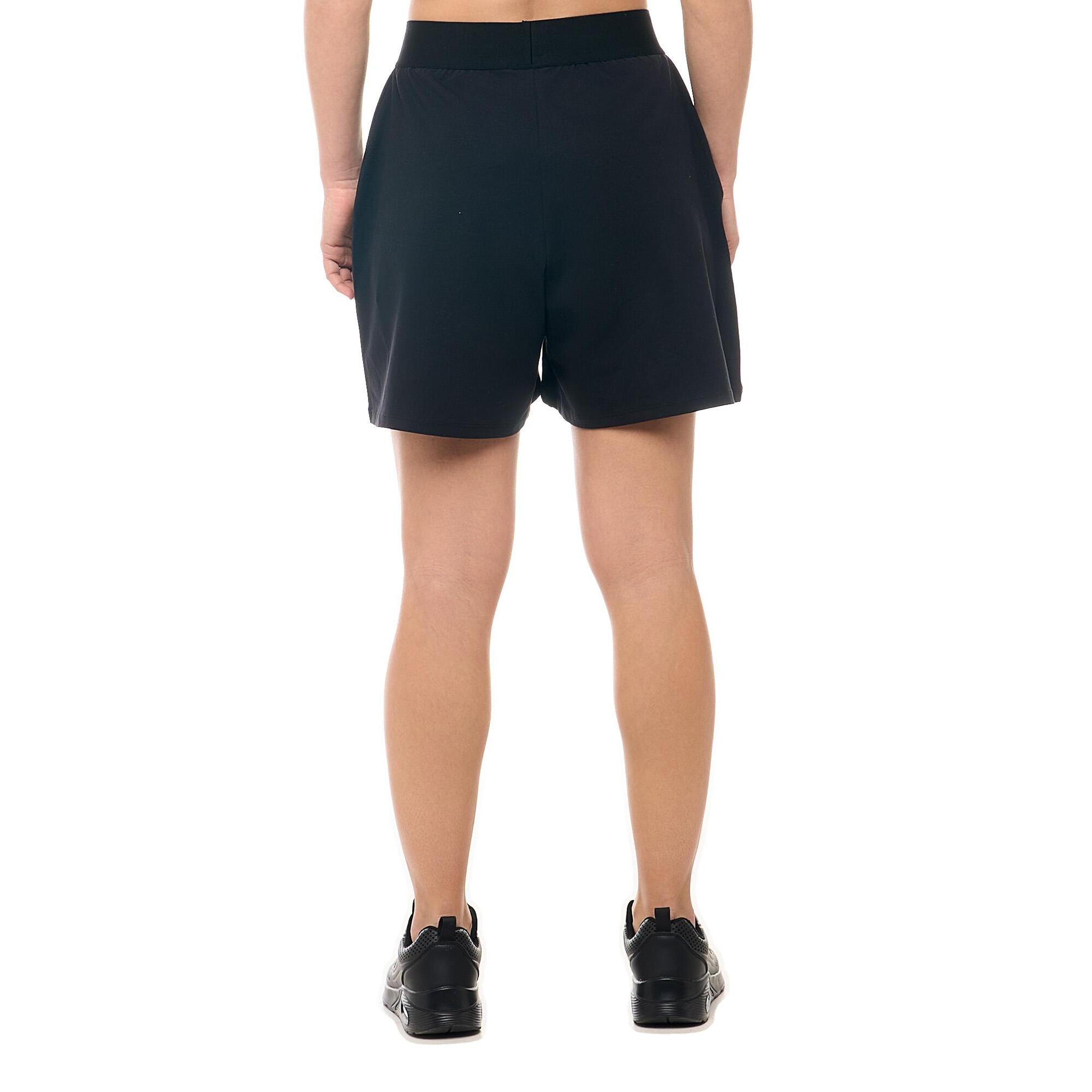 Bermudas mujer Leone 1947 Apparel en algodón elástico con parche boxeo. Estilo deportivo.