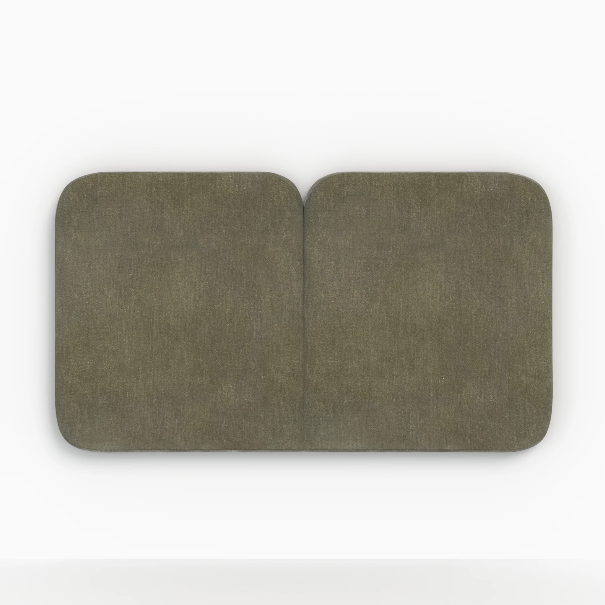 Tête de lit en tissu vert olive 160 cm - Etna
