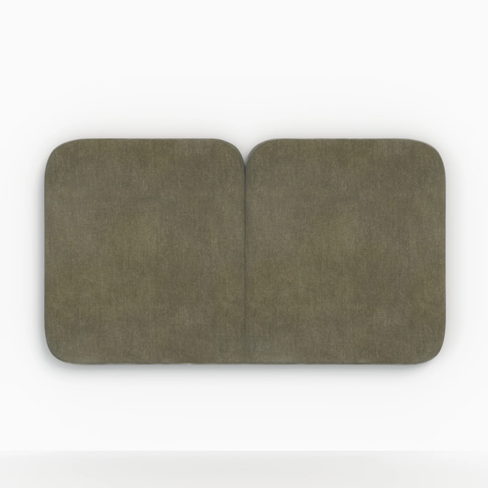 Tête de lit en tissu vert olive 160 cm - Etna