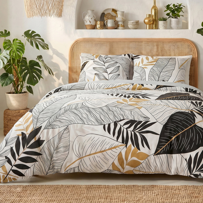 Parure housse de couette imprimée + 2 taies Moana