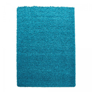 Tapis poils longs shaggy tissé motif uni ZASIVE