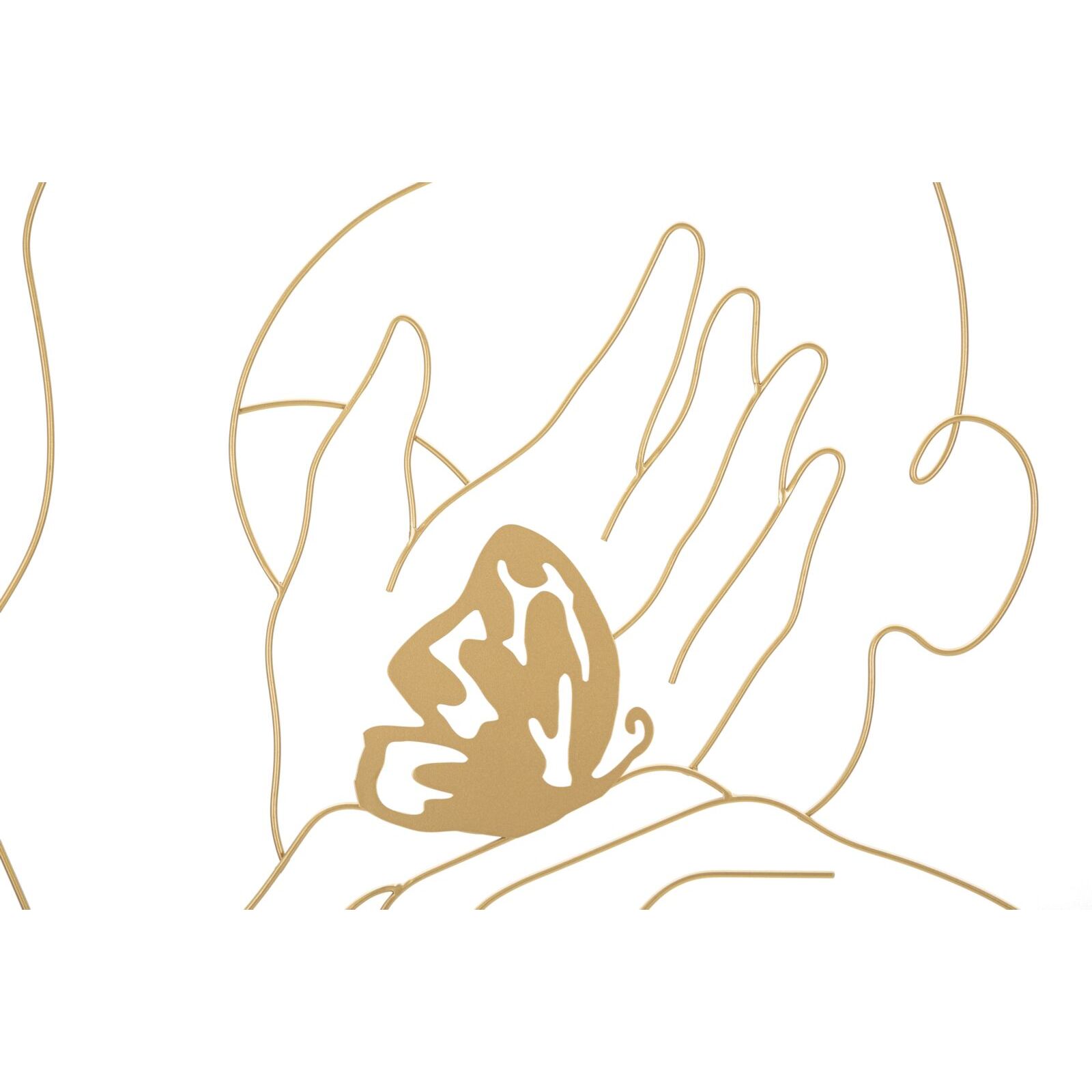 PANNELLO IN FERRO HANDS ON FACE CM 60X1X80