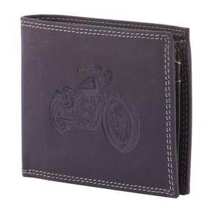 Portafoglio  da uomo In Vera pelle Made in Italy 9,5x12,5x2,5 cm