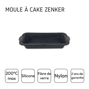 Lot de 2 moules à gâteaux 31,5/14,2 cm en silicone Silicone fibre de verre Silicone fibre de verre Zenker  Silicone fibre de verre