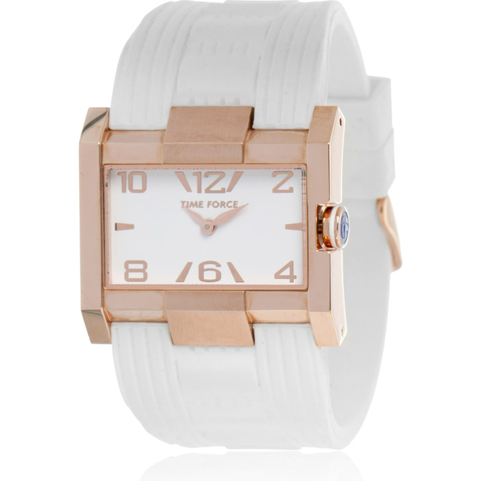 Reloj Time Force TF4033L11 Mujer Analogico Cuarzo con Correa de Caucho