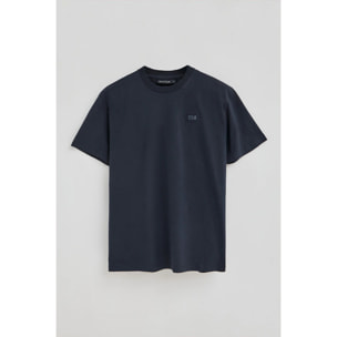 Camiseta azul marino con parche personalizado Polo Club