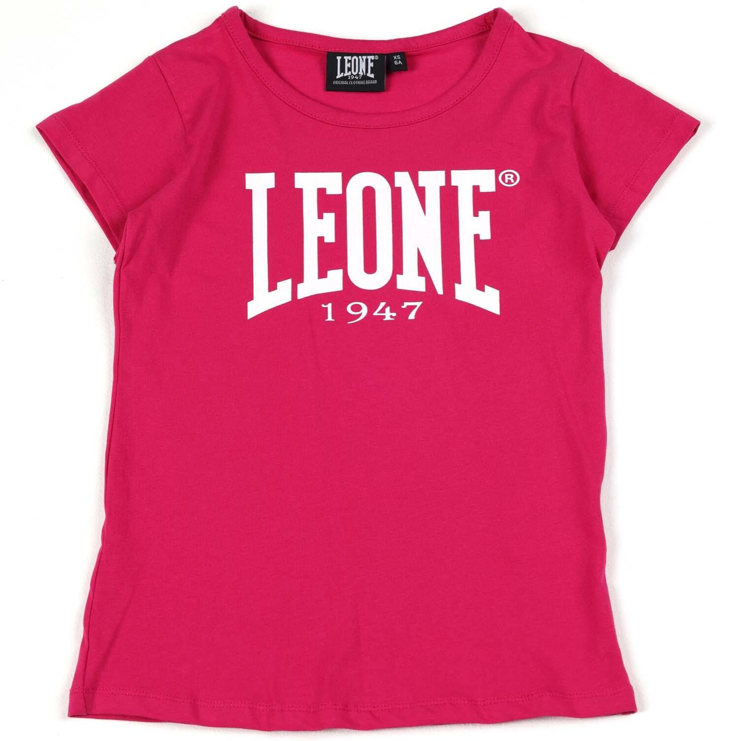 T-shirt a maniche corte da bambina in cotone Leone Multicolor